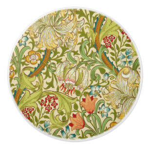 William Morris Golden Lily Pre-Raphaelite Keramische Knop