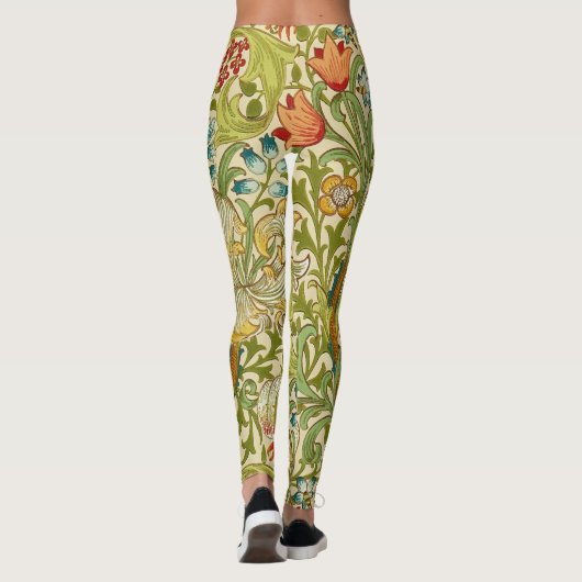 William Morris Golden Lily  Pre-Raphaelite Leggings (Achterkant)