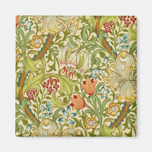William Morris Golden Lily Pre-Raphaelite Magneet (Voorkant)
