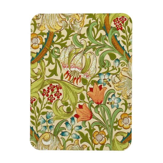 William Morris Golden Lily Pre-Raphaelite Magneet (Verticaal)