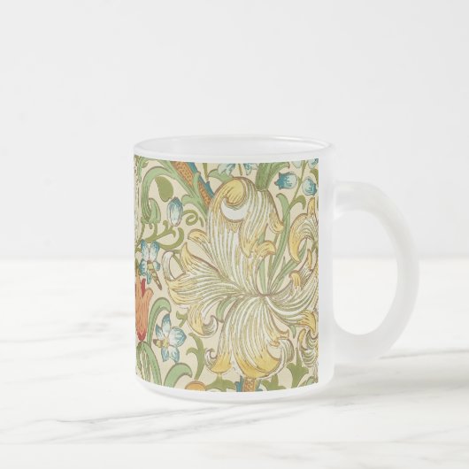 William Morris Golden Lily  Pre-Raphaelite Matglas Koffiemok (Rechts)