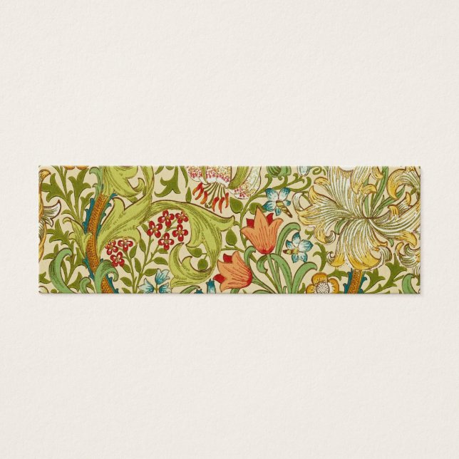 William Morris Golden Lily  Pre-Raphaelite Mini Visitekaartjes (Voorkant)