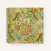 William Morris Golden Lily Pre-Raphaelite Notitieboek (Voorkant)