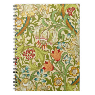 William Morris Golden Lily  Pre-Raphaelite Notitieboek