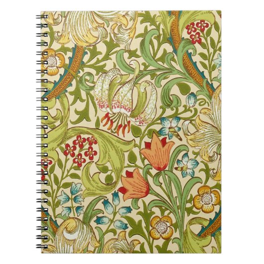William Morris Golden Lily Pre-Raphaelite Notitieboek (Voorkant)