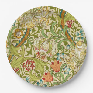 William Morris Golden Lily  Pre-Raphaelite Papieren Bordje