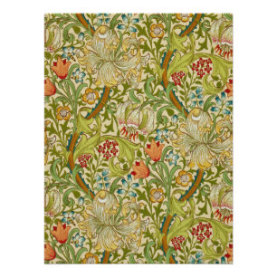 William Morris Golden Lily  Pre-Raphaelite Perfect Poster