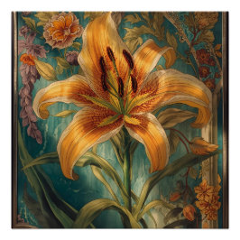 William Morris Golden Lily  Pre-Raphaelite Perfect Poster