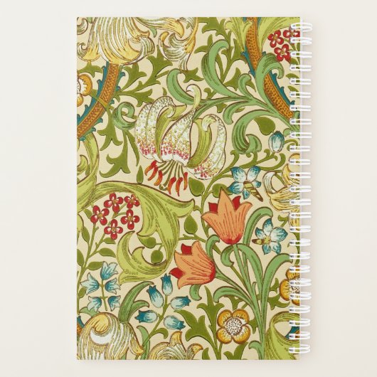 William Morris Golden Lily  Pre-Raphaelite Planner (Achterkant)