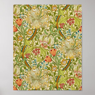 William Morris Golden Lily  Pre-Raphaelite Poster