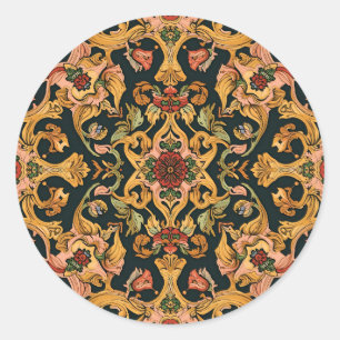 William Morris Golden Lily  Pre-Raphaelite Ronde Sticker