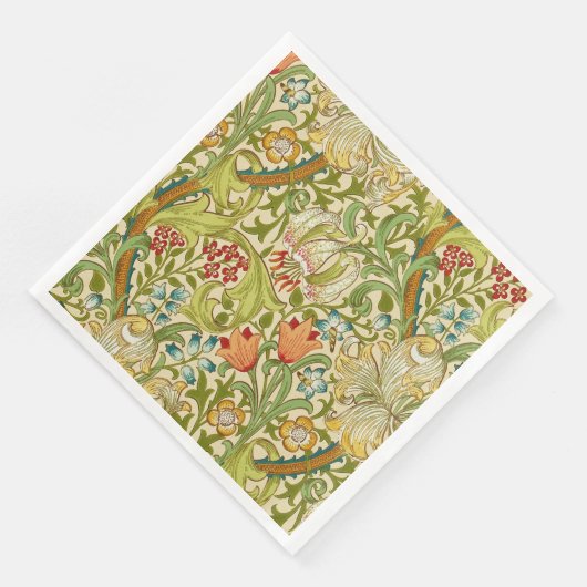 William Morris Golden Lily  Pre-Raphaelite Servet (Hoek)