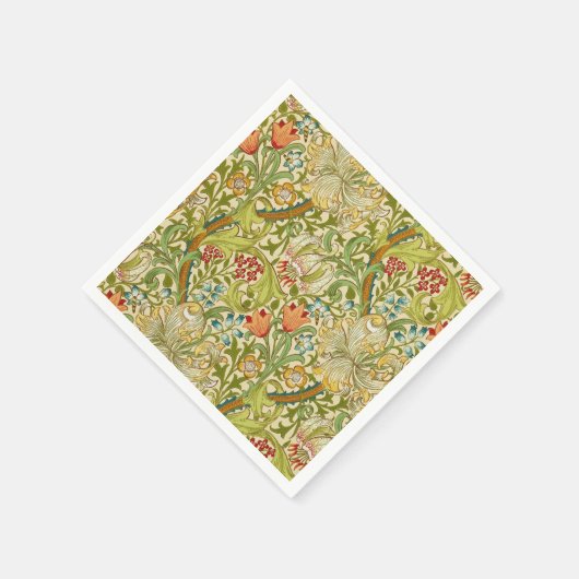William Morris Golden Lily Pre-Raphaelite Servetten (Hoek)