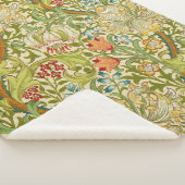 William Morris Golden Lily Pre-Raphaelite Sherpa Deken (3/4)