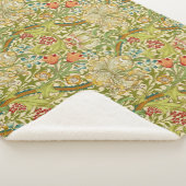 William Morris Golden Lily Pre-Raphaelite Sherpa Deken (3/4)