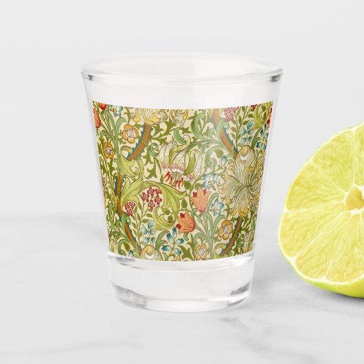 William Morris Golden Lily Pre-Raphaelite Shot Glas (Voorkant)