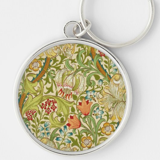 William Morris Golden Lily  Pre-Raphaelite Sleutelhanger (Voorkant)