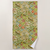 William Morris Golden Lily Pre-Raphaelite Strandlaken (Voorkant)