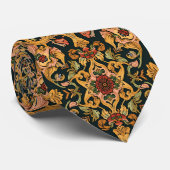 William Morris Golden Lily  Pre-Raphaelite Stropdas (Opgerold)
