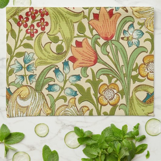 William Morris Golden Lily  Pre-Raphaelite Theedoek (Gevouwen)