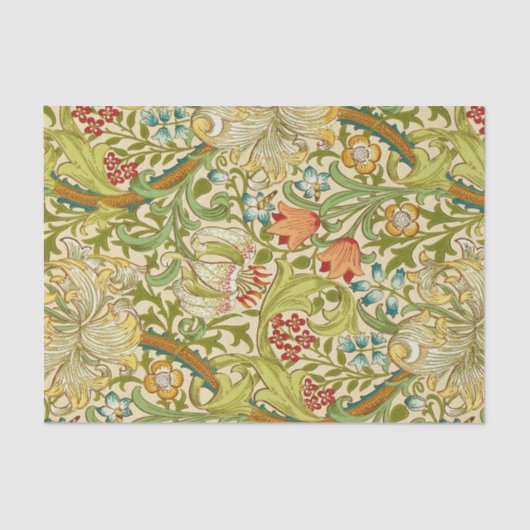 William Morris Golden Lily  Pre-Raphaelite Tissuepapier (Voorkant)