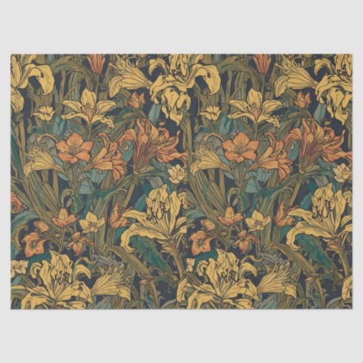 William Morris Golden Lily Pre-Raphaelite Tissuepapier (Voorkant)