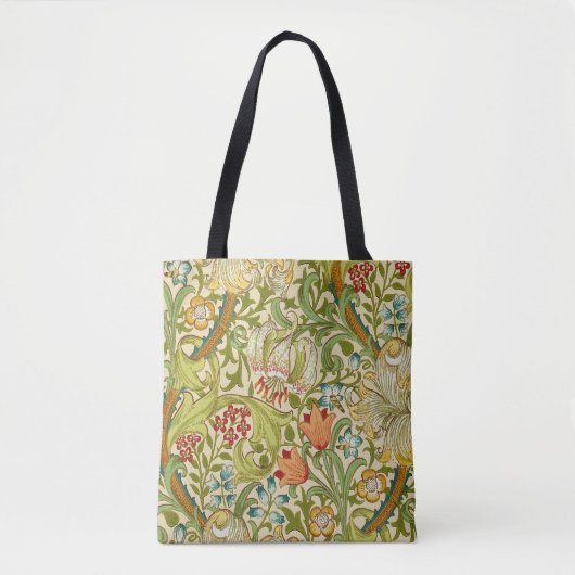 William Morris Golden Lily Pre-Raphaelite Tote Bag (Voorkant)