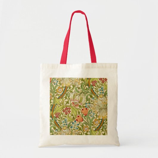 William Morris Golden Lily  Pre-Raphaelite Tote Bag (Voorkant)