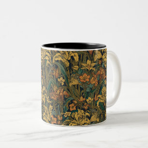 William Morris Golden Lily Pre-Raphaelite Tweekleurige Koffiemok