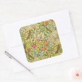 William Morris Golden Lily  Pre-Raphaelite Vierkante Sticker (Envelop)