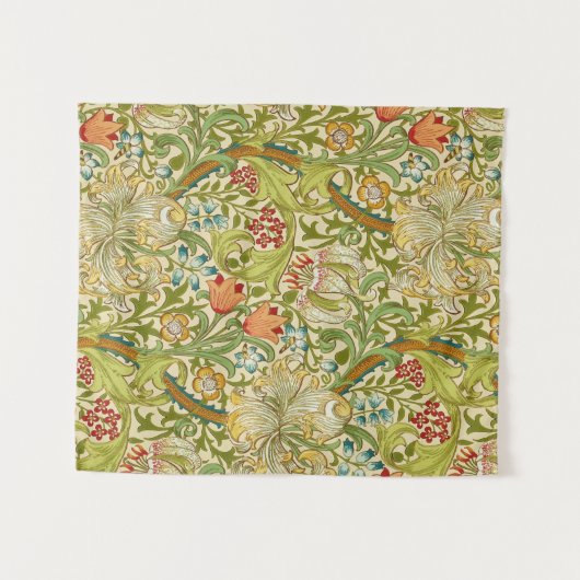 William Morris Golden Lily  Pre-Raphaelite Wandkleed (Voorkant (horizontaal))