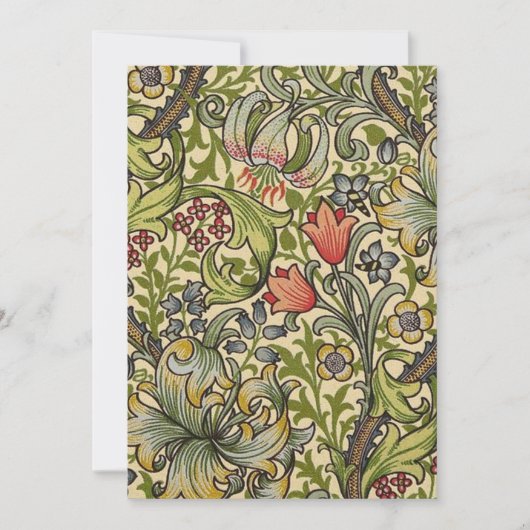 William Morris Golden Lily Restored Pattern Kaart (Voorkant)