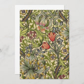 William Morris Golden Lily Restored Pattern Kaart (Voorkant / Achterkant)