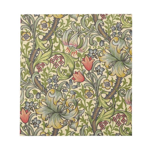William Morris Golden Lily Restored Pattern Notitieblok (Voorkant)