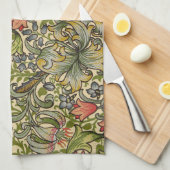 William Morris Golden Lily Theedoek (Quarter Fold)