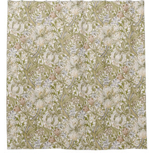 William Morris Golden Lily Tuin Bloem Klassieker Douchegordijn