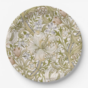 William Morris Golden Lily Tuin Bloem Klassieker Papieren Bordje