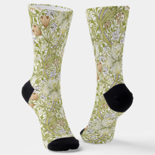 William Morris Golden Lily Tuin Bloem Klassieker Sokken
