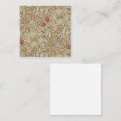 William Morris Golden Lily Vierkante Visitekaartje (Voorkant / Achterkant)