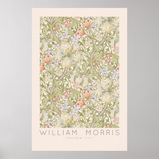 William Morris Golden Lily Wall Art Print (Voorkant)
