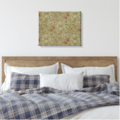 William Morris Golden Lily Willow Bough Patroon Canvas Afdruk (Insitu (Slaapkamer))
