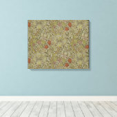 William Morris Golden Lily Willow Bough Patroon Canvas Afdruk (Insitu (Houten vloer))