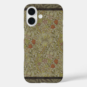 William Morris Golden Lily Willow Bough Patroon iPhone 16 Hoesje