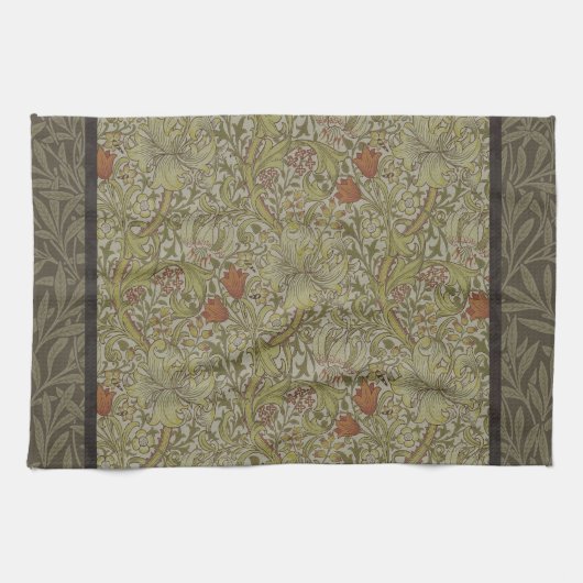 William Morris Golden Lily Willow Bough Patroon Theedoek (Horizontaal)