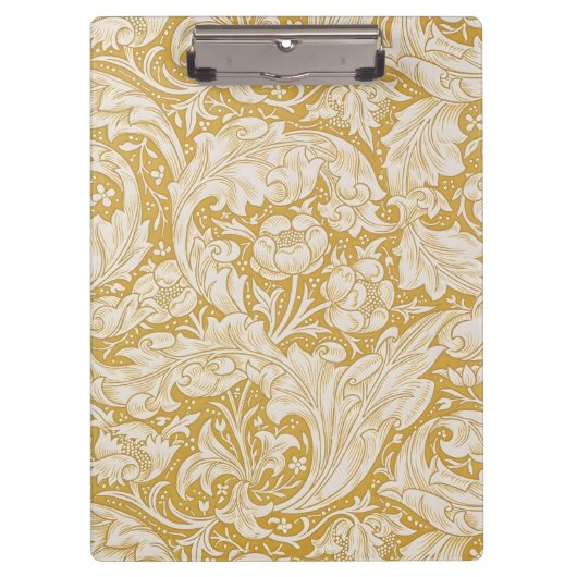 William Morris Goud Bachelors Button Bloem Klembord (Voorkant)
