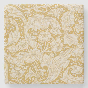 William Morris Goud Bachelors Button Bloem Stenen Onderzetter
