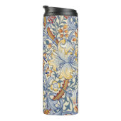 William Morris Goud Lelie Behang Victoriaans Thermosbeker (Geroteerd rechts)