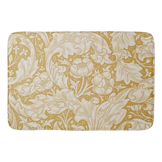 William Morris Gouden Bachelors Button Bloem Badmat (Voorkant)