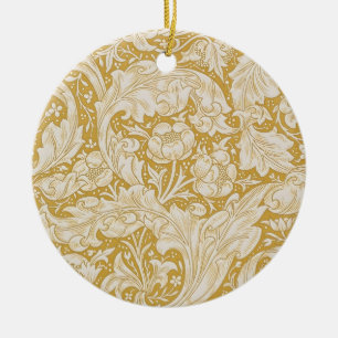 William Morris Gouden Bachelors Button Bloem Keramisch Ornament