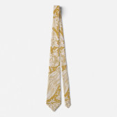 William Morris Gouden Bachelors Button Bloem Stropdas (Voorkant)